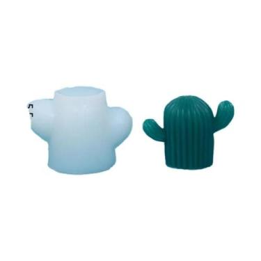 Imagem de Molde De Silicone Para Velas De Cacto Suculento DIY Para Sabonete Arom