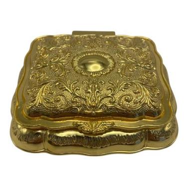 Imagem de Porta Joias Zamac Dourado 10x13x5cm - Prime Home Decor