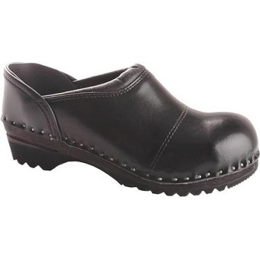 Imagem de Troentorp Bastad Clogs Tamancos femininos Picasso de madeira, preto, EU 38 M, Preto, 36