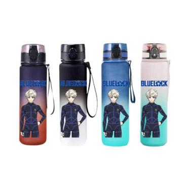 Imagem de Copo De Água Blue Lock Anime 650ML Garrafa Esportiva Com Tampa Flip-to