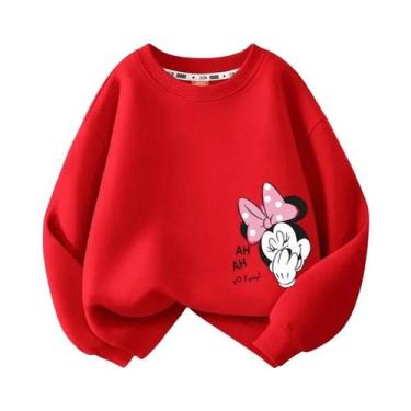 Imagem de Camiseta De Manga Comprida Disney Minnie Para Bebês, Meninos E Meninas