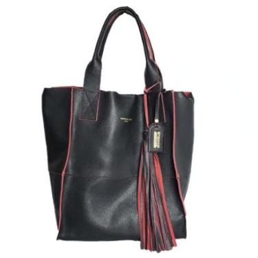 Imagem de Bolsa House of Caju Tote Couro Alça Ombro Casual Feminina-Feminino