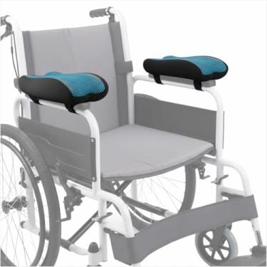Imagem de Almofada de apoio de braço para cadeira de rodas para idosos com gel refrescante – Bandeja de almofada de cotovelo de scooter de mobilidade, acessórios de estabilizador de braço de espuma
