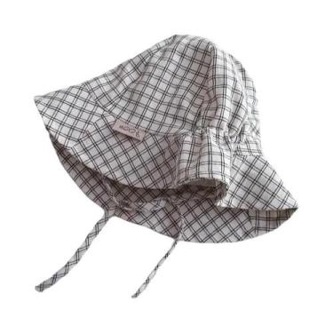 Imagem de Boné De Pescador Listrado Com Cadarço Para Meninos E Meninas, Chapéu C