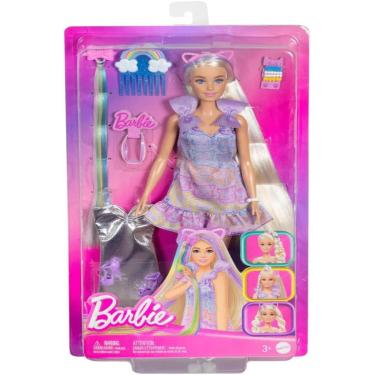 Imagem de Boneca Barbie Fashion Penteado Colorido Mattel - JCT72