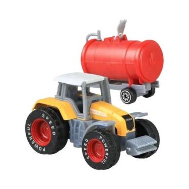 Imagem de Miniatura De Trator De Fazenda Em Metal Para Crianças, Modelo De Carro