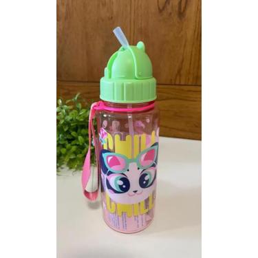 Imagem de Garrafa infantil Puket Tritan Panda Miami Rosa