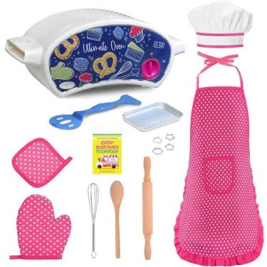 Imagem de Kit Fácil de Assar com Forno, Avental, Luva e Livro de Receitas - Marc