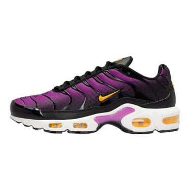 Imagem de Nike Tênis feminino Air Max Plus (DZ3671-100, branco/preto/vermelho picante/pulso cítrico), Preto/Laranja Laser/Branco/Violeta Hyper, 34