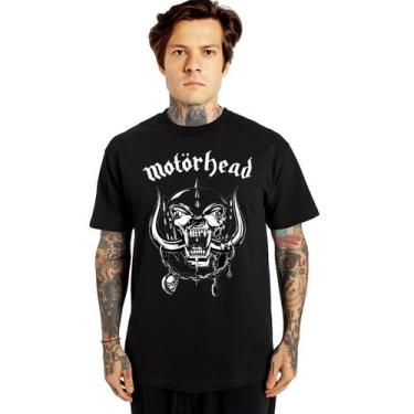 Imagem de Camiseta rock banda Motorhead em algodão - Funtal, Preto, PP, algodão