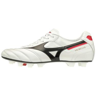 Imagem de Mizuno Tênis de futebol masculino Morelia II Made in Japan, Pérola/preto, 39