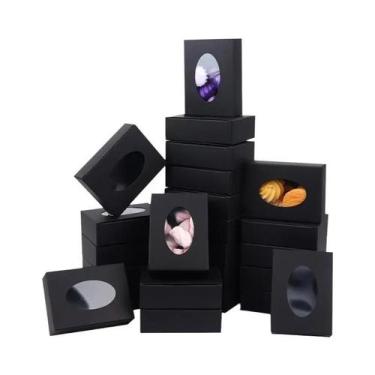 Imagem de Mini Caixa De Papel Kraft Com Janela Para Sabonetes Artesanais E Doces