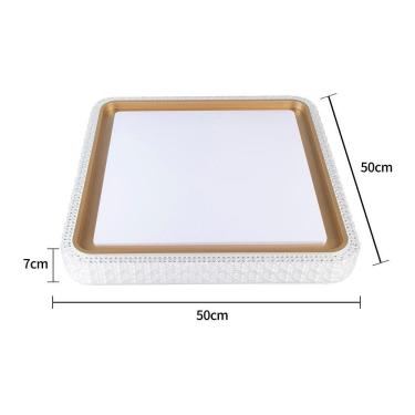 Imagem de Plafon Nordecor Kenle 2668 Quadrado Led Bivolt Dourado Fosco Dourado Fosco 2668