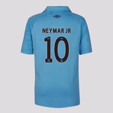 Imagem de Camisa Umbro Santos Edição Especial 2025 Juvenil 10 Neymar Jr., 12 ANO