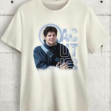 Imagem de Camisa Camiseta Unissex Santo Carlo Acutis Cristã Religiosa Religião C