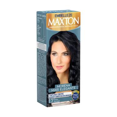 Imagem de Tintura Maxton Morena + Elegante 1.7 Preto Azulado Embelleze