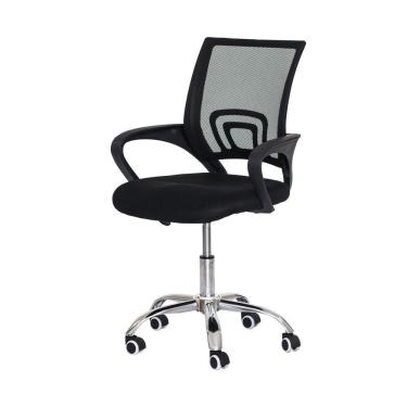 Imagem de Cadeira Escritório Diretor Preta Giratória Ajustável