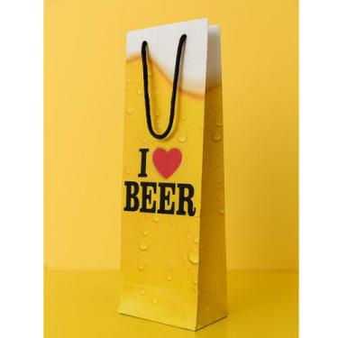 Imagem de Kit 12 Sacolas para Garrafa Vinho, Cerveja, Whisky Estampadas com Fund