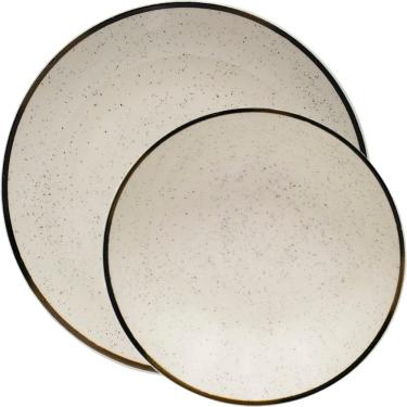 Imagem de Kit Jogo Pratos Raso E Fundo 6 Pessoas 12 Peças Unni Brisa