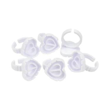 Imagem de Copo De Cola Descartável De Plástico Em Formato De Coração Para Extens