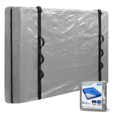 Imagem de Bolsas para Colchón TICONN para Mudanza, Resistente, Twin (Gris)