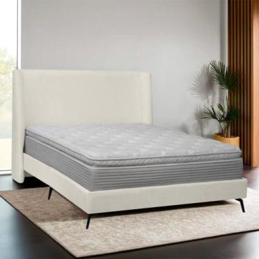 Imagem de Cabeceira e Base Box Orgânica Montreal 164 Queen Size Bouclê - SOFA ST