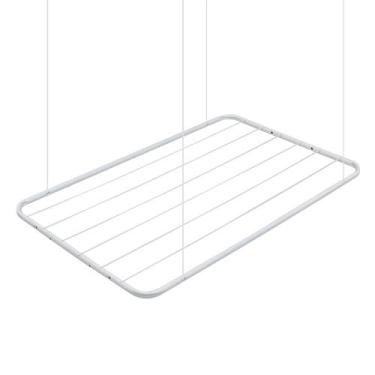 Imagem de Varal de Teto Lavanderia Apartamento Kit Instalação 90X50cm - Maxeb