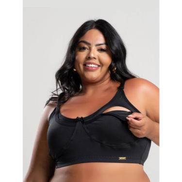 Imagem de Sutiã Básico Amamentação Maternidade sem Bojo Plus Size Confortável Gi