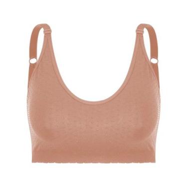 Imagem de Sutiã Top Trifil C06296 Plus Size Relevo Poá Sem Costura Microfibra T.