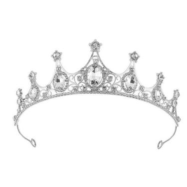 Imagem de Coroa Tiara Noiva Enfeite Casamento Debutante Festas Strass - - anjo d