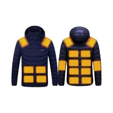Imagem de Parka Masculina De Inverno Quente Com Aquecimento USB, Jaqueta Aquecid