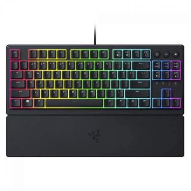 Imagem de Teclado Gamer Razer Ornata V3 Tenkeyless, Chroma RGB, Low Profile, Us Layout, Nasa, Preto