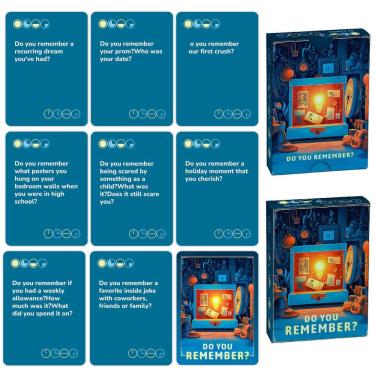 Imagem de Jogo de cartas Você se lembra de 50 cartões de perguntas de memória