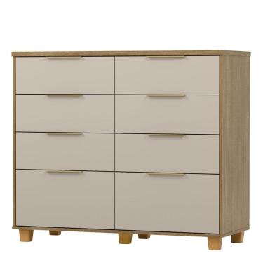 Imagem de Cômoda Grande para Quarto 8 Gavetas Density