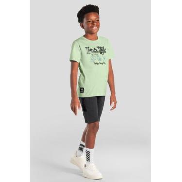 Imagem de Conjunto infantil menino de skate em puff Brandili, Verde, 6