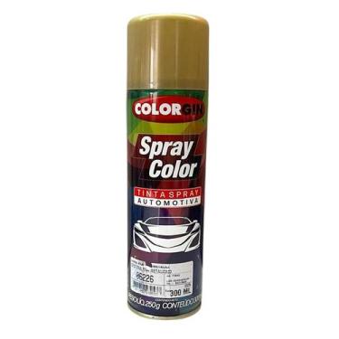 Imagem de Tinta automotiva spray colorgin cor ouro vila rica metalizado - 300 ml