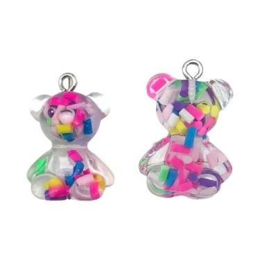 Imagem de Pingentes De Urso Em Resina 3D (20 Peças) Para Criação De Joias DIY: P