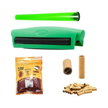 Imagem de Máquina Manual Portátil De Enrolar Cigarros De 110mm Com Tubo De Armaz