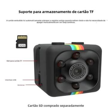 Imagem de Câmera Mini HD 1080P Portátil Pequena Para Uso Interno Em Casa E Escri