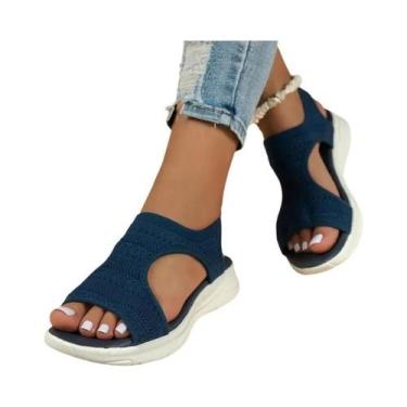 Imagem de Sandálias Casuais De Verão Confortáveis Para Mulheres, Estilo Romano E