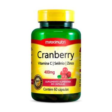 Imagem de Cranberry Vitamina C Selênio Zinco 400mg 60 Caps Maxinutri