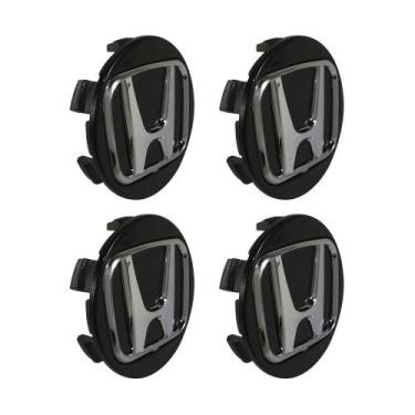 Imagem de Jogo de Carlotinhas 55mm Centro de Roda Esportiva KRMAI Honda Civic SI