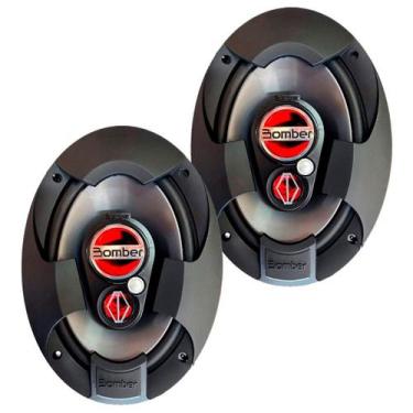 Imagem de 6x9 Bomber 150w Rms Alto Falante Tampão Porta Mala Quadriaxial 69 Kit 