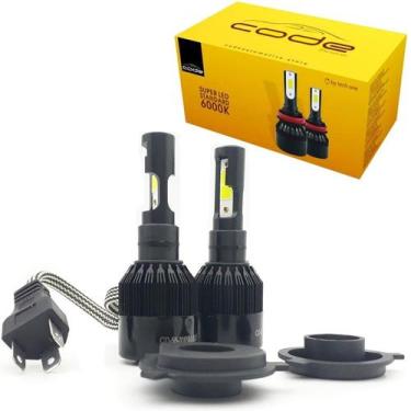 Imagem de Lâmpada Led 6000K 7800 Lumens TechOne Code Super LED - H4, Branco