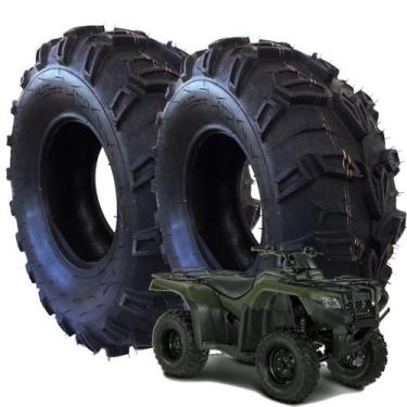 Imagem de Par Pneus Traseiro Moto Quadriciclo Honda Fourtrax 24x10-11 - RX TIRES