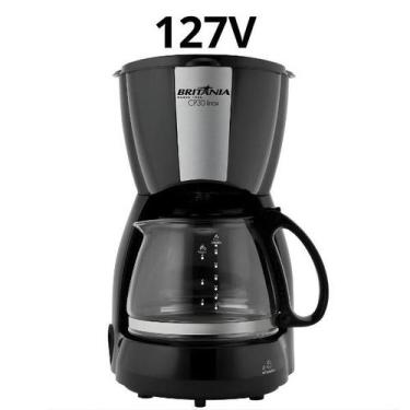 Imagem de Cafeteira Britânia CP30 Inox 30 Cafés 1.2L Jarra de Vidro Sistema Cort