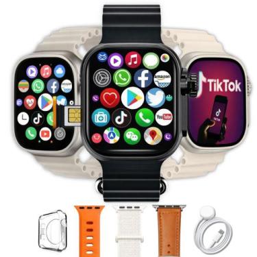 Imagem de Smartwatch Microwear Ultra 4 Ai 5G 2gb 16GB Amoled Chip Android Camera