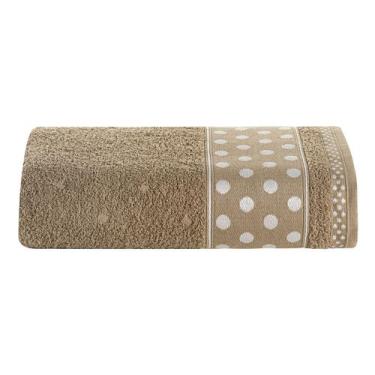 Imagem de Toalha de Rosto Avulsa 80cm x 50cm 450g/m2 Petit Poá Bolinhas 100% Alg