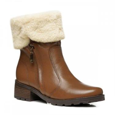 Imagem de Bota Pegada 28149504 Forrada Lã Pelo Feminina, Caramelo, 36