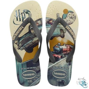 Imagem de Chinelo Havaianas Top Harry Potter Adulto Original Cor:Bege PalhaTaman